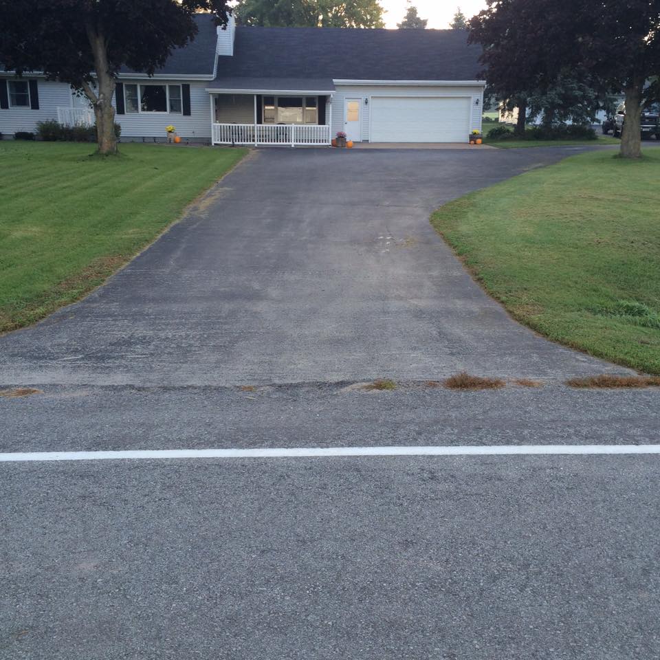 Before and after asphalt service