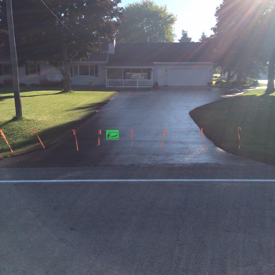 Before and after asphalt service