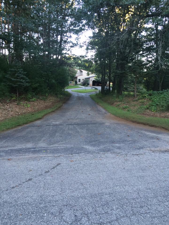 Before and after asphalt service