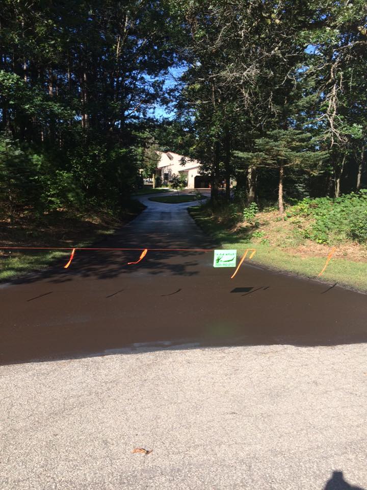 Before and after asphalt service