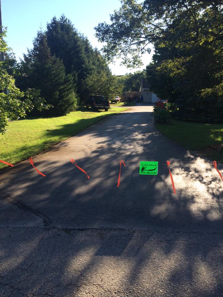 Before and after asphalt service