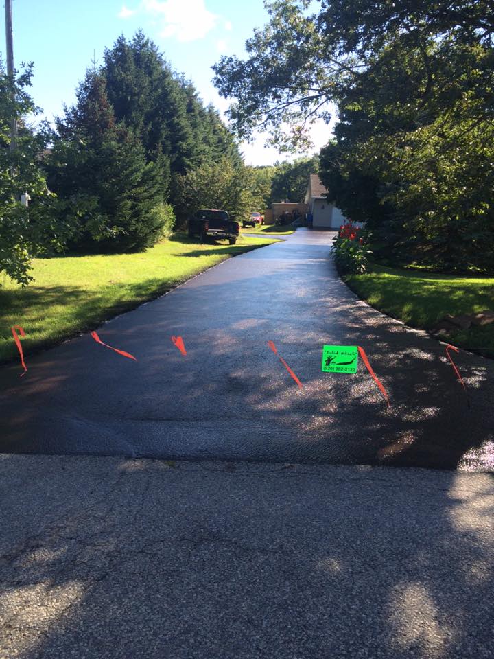 Before and after asphalt service