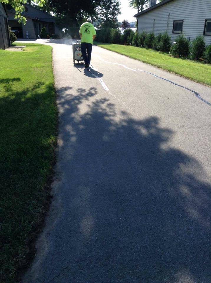 Before and after asphalt service