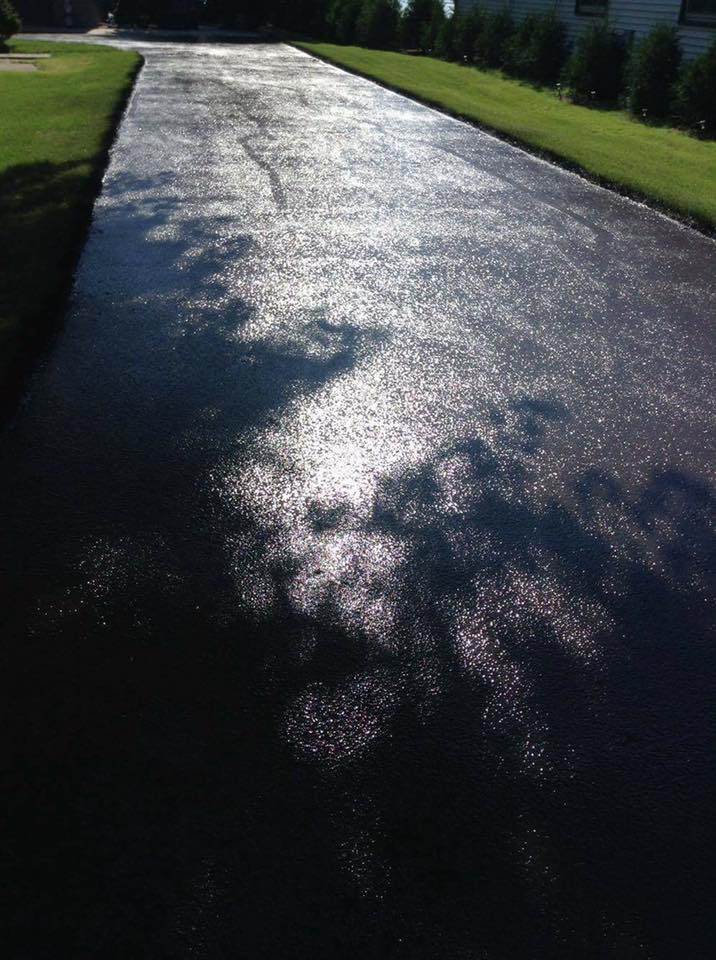 Before and after asphalt service