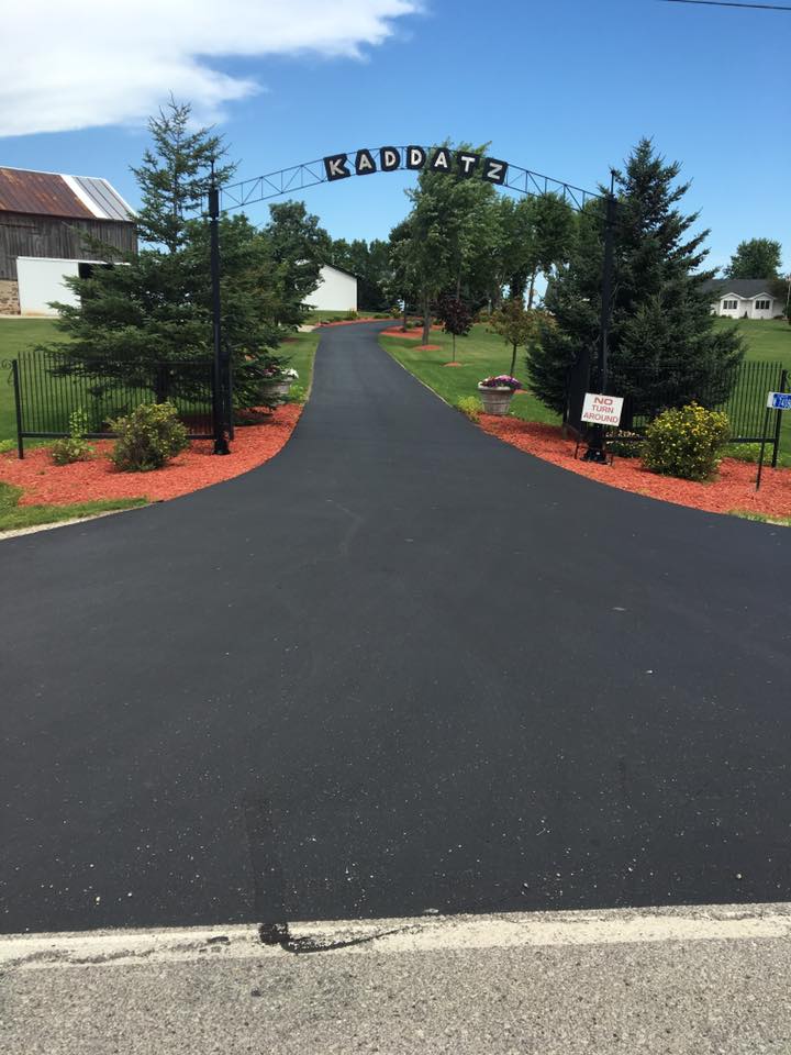 Before and after asphalt service