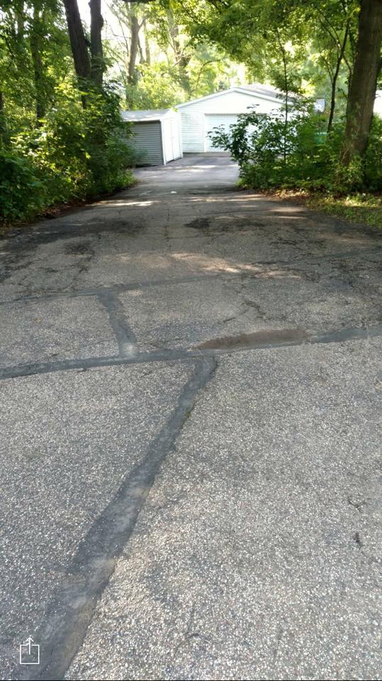 Before and after asphalt service