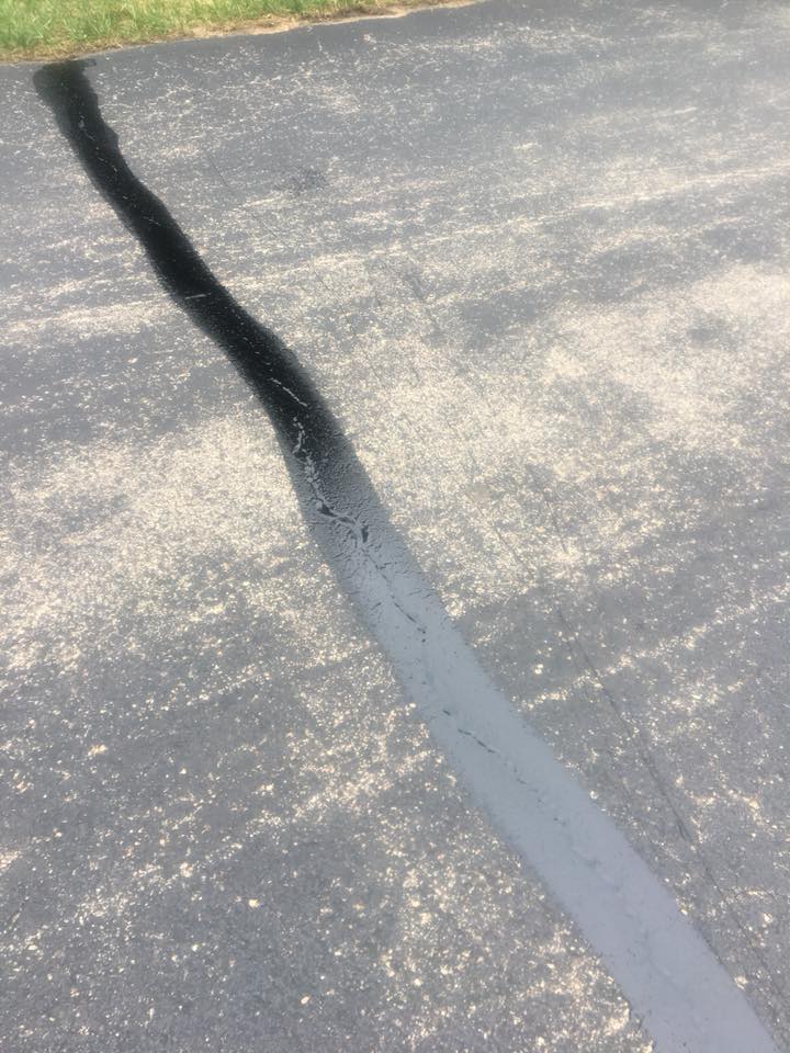 Before and after asphalt service