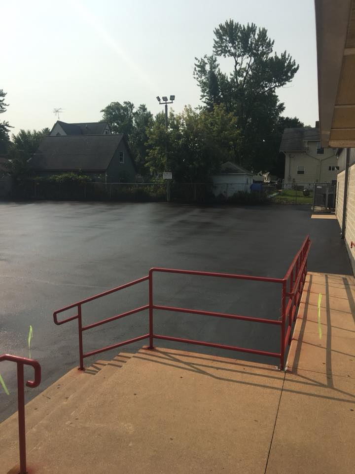 Before and after asphalt service