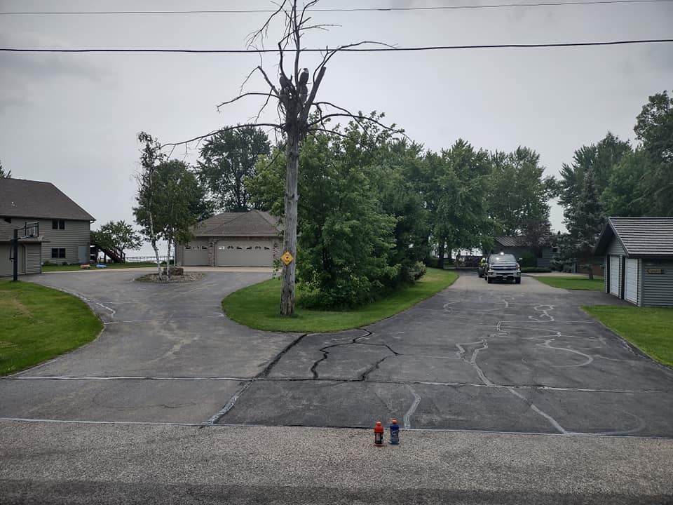 Before and after asphalt service