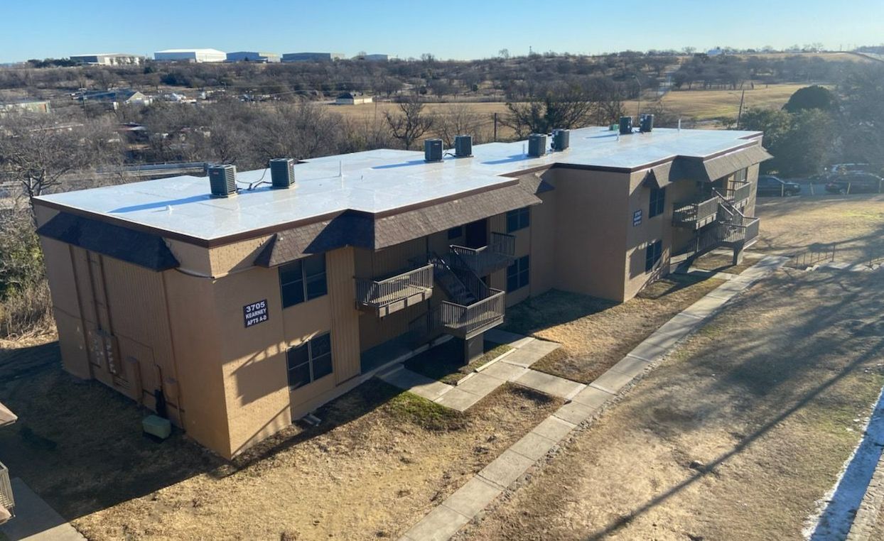 Removed Modified bitumen roofing and replaced with 60 mil TPO roofing in Fort Worth 