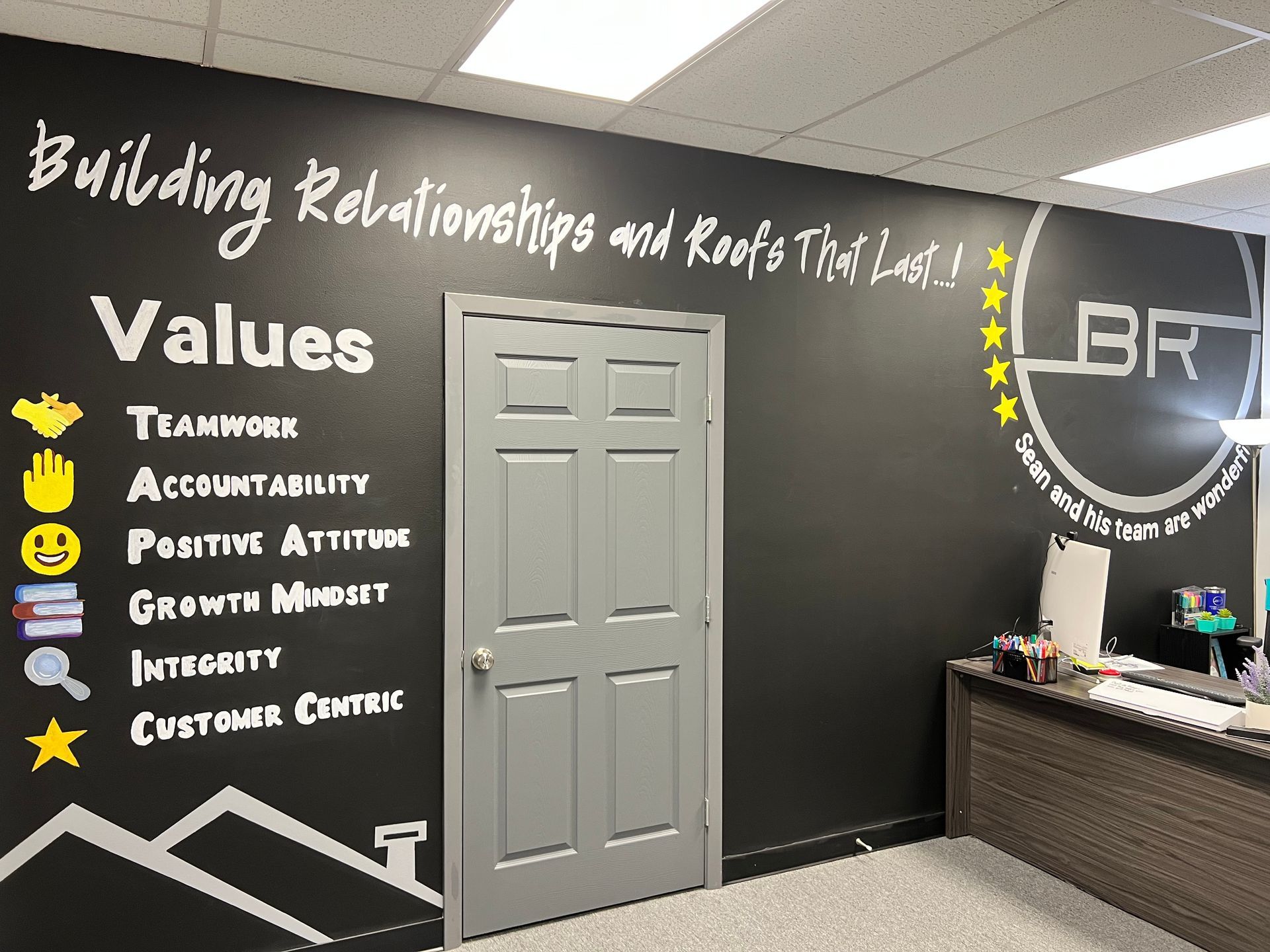 Operations Office, Core Values wall