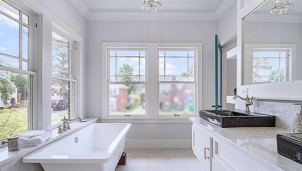 Residential glass installation