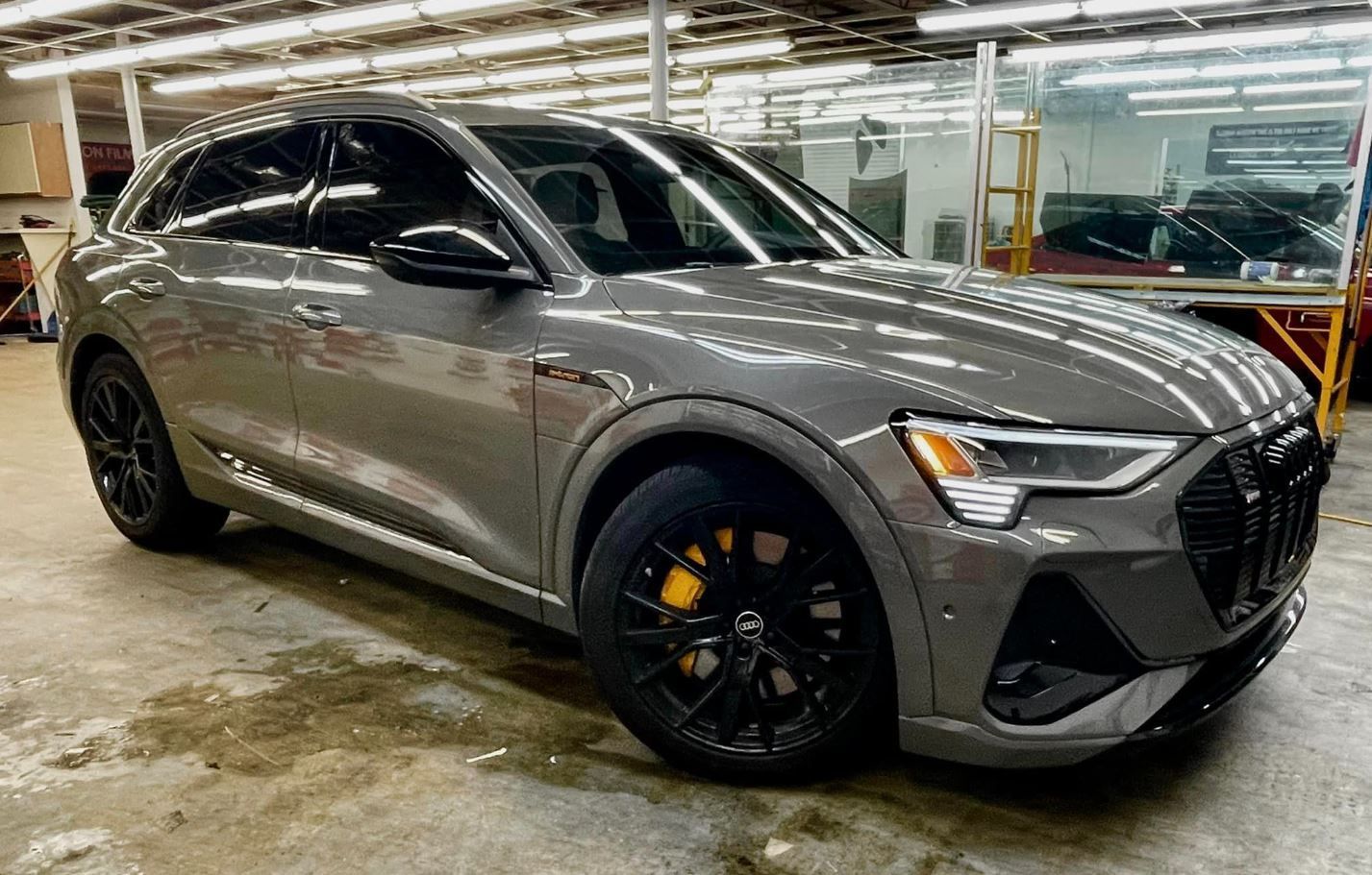 Window Tinting on a Audi E-Tron Electric SUV, Newport News Virginia