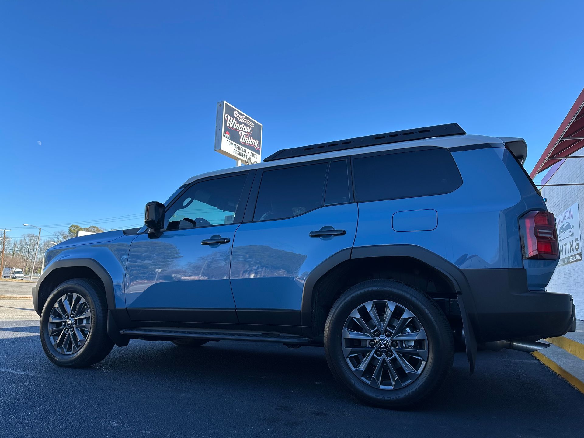 new Toyota land cruiser with windows tinted side picture