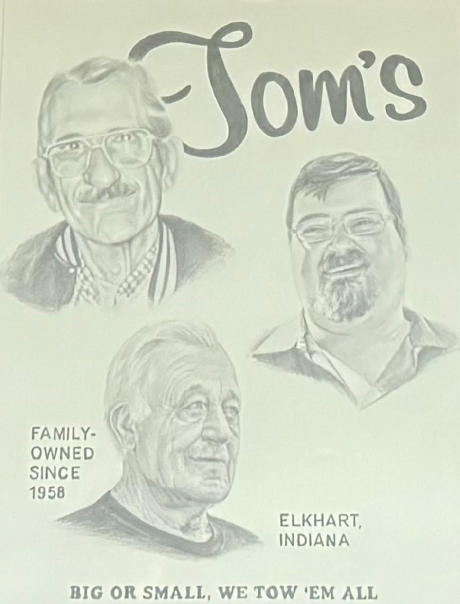 A sketch of three people with 