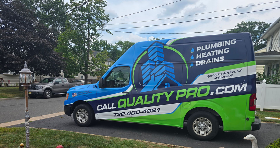 Quality Pro wrapped truck in driveway