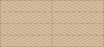 Tan geometric herringbone tile pattern in tan and beige with diagonal zigzag lines