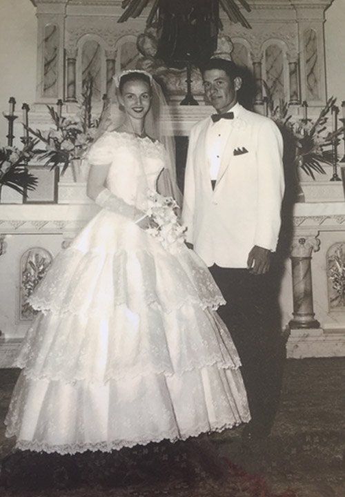 Bride and groom old photo