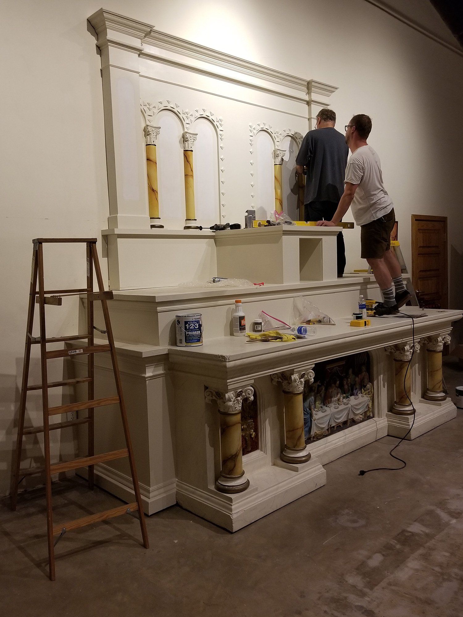 Altar construction process