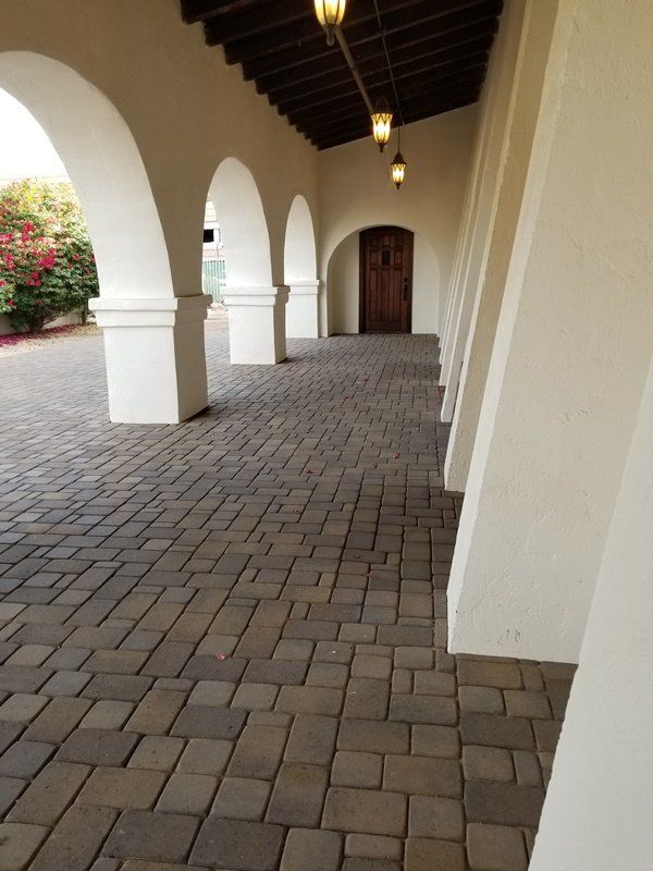 Beautiful brick flooring