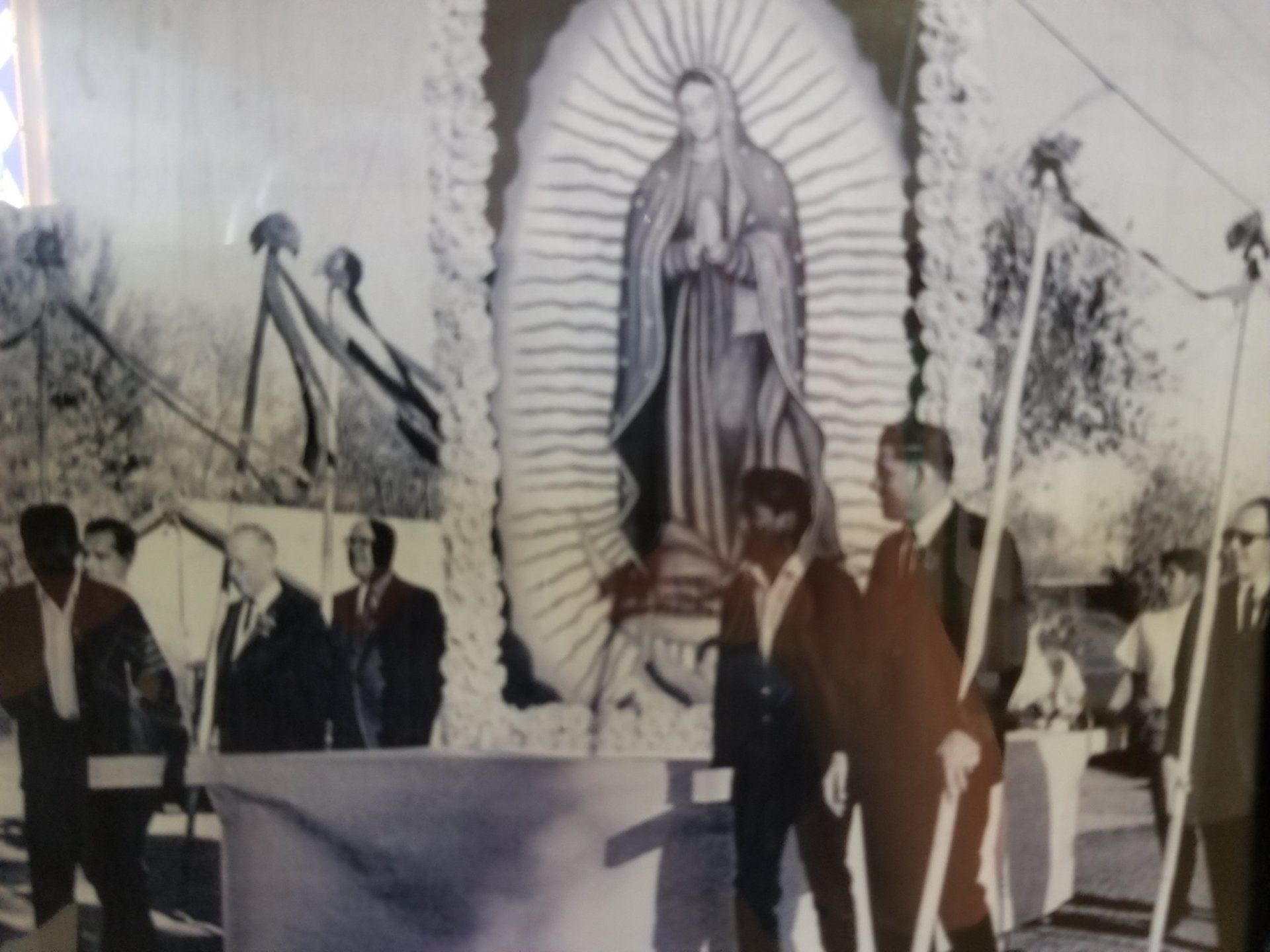 Old photo of people celebrating