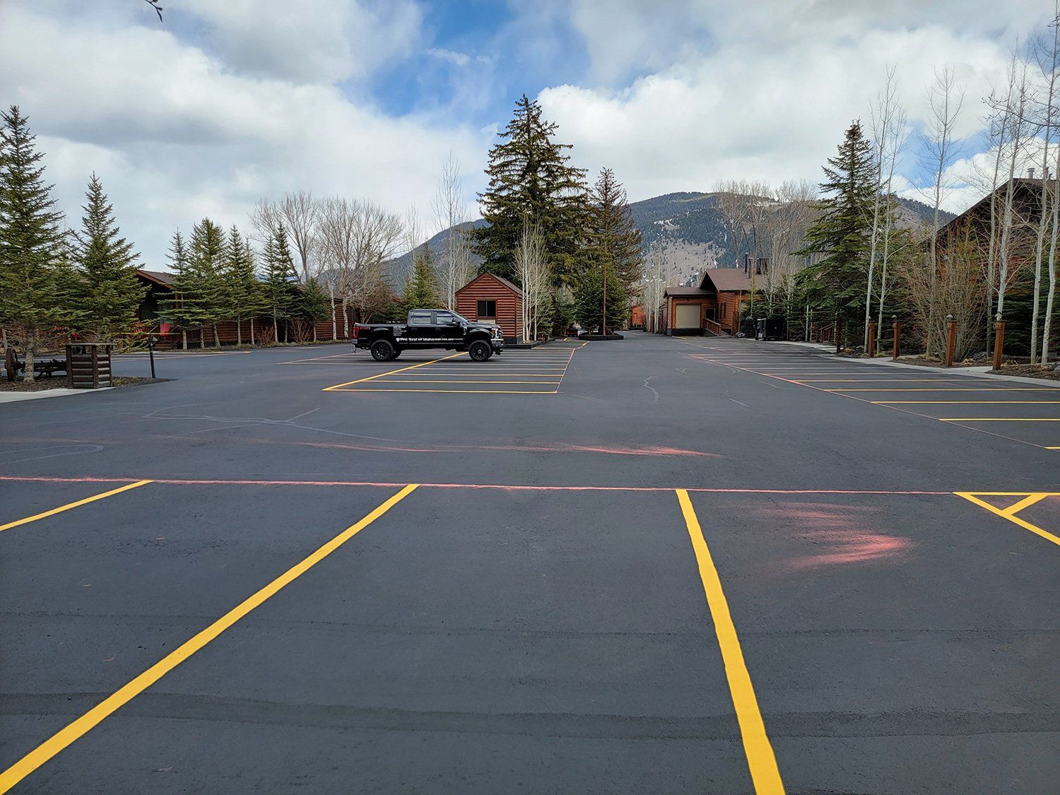 Commercial parking lot