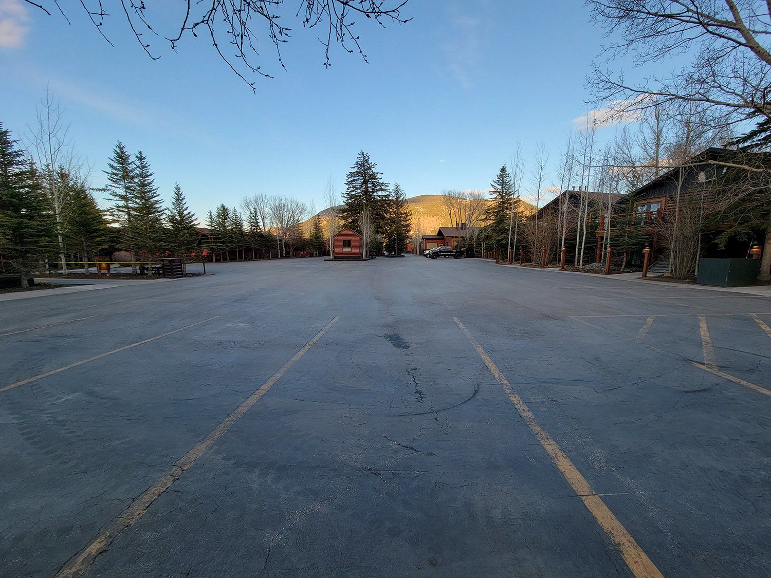 Commercial parking lot