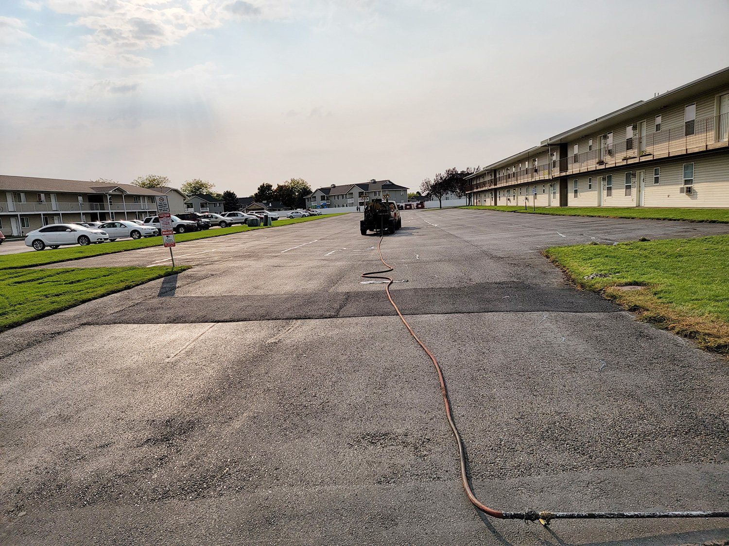Driveway asphalt paving