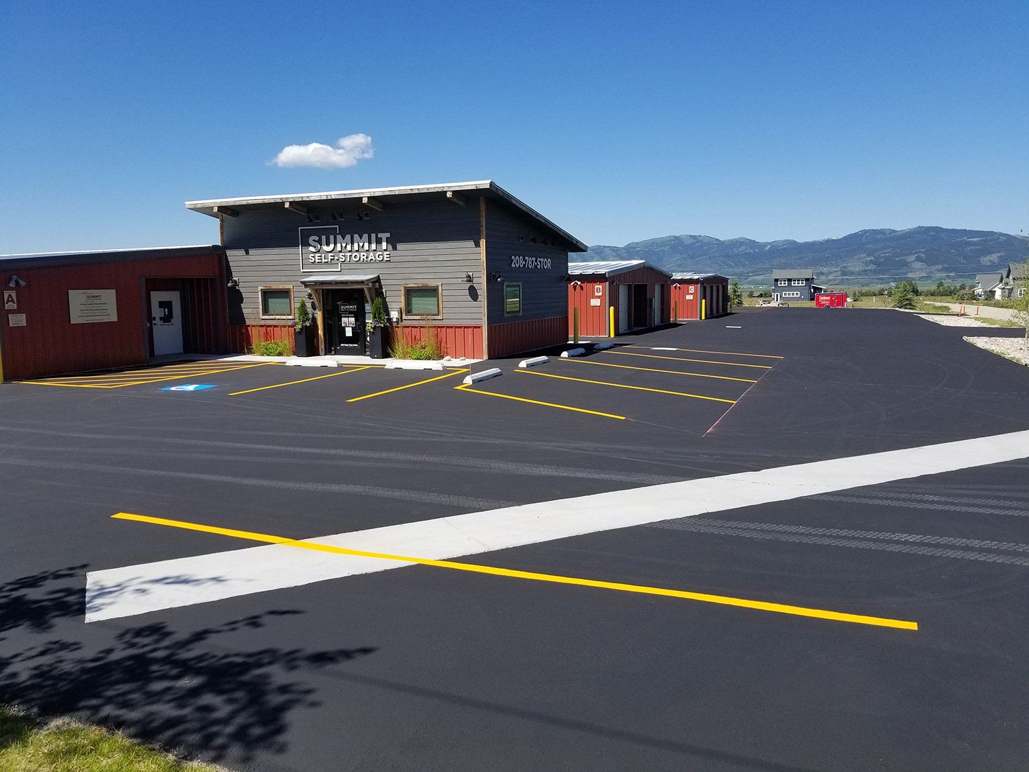 Commercial parking lot