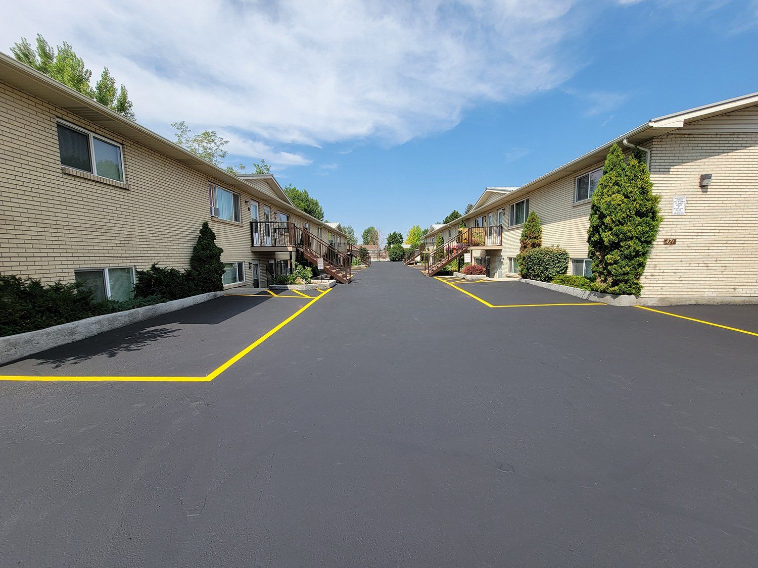 Parking space painting