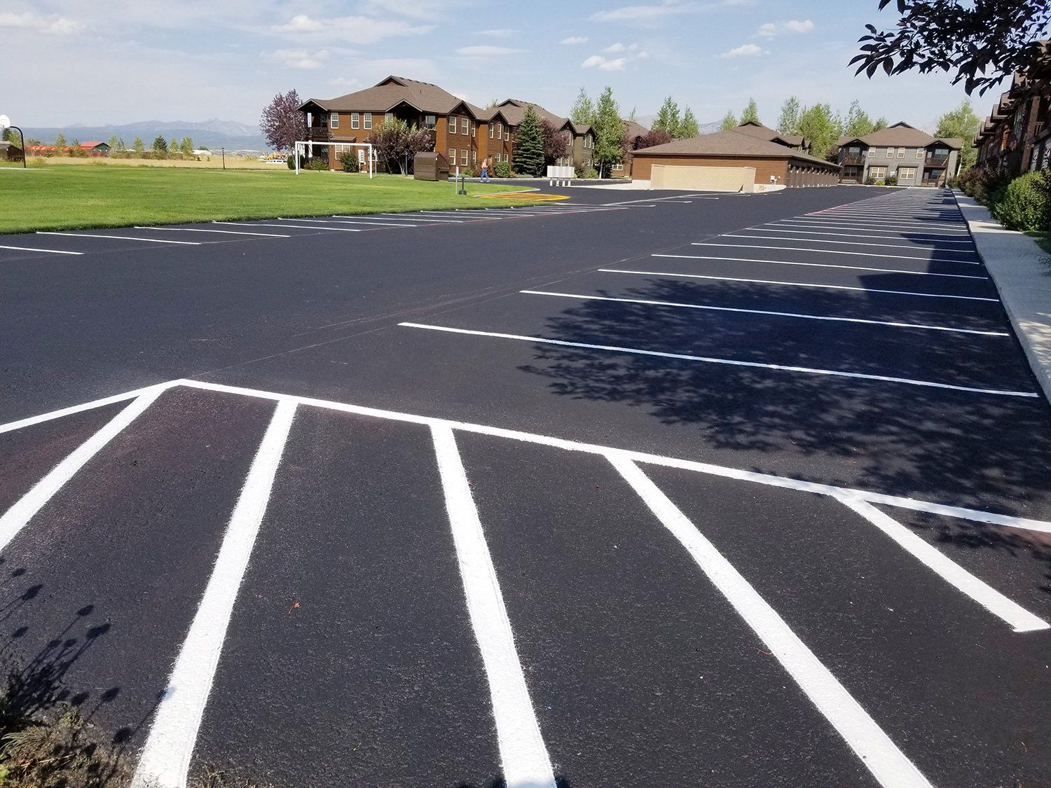 Parking space painting