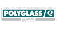POLYGLASS roofing and waterproofing systems logo with green and white branding
