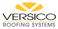 Versico Roofing Systems logo with yellow roof icon and black text