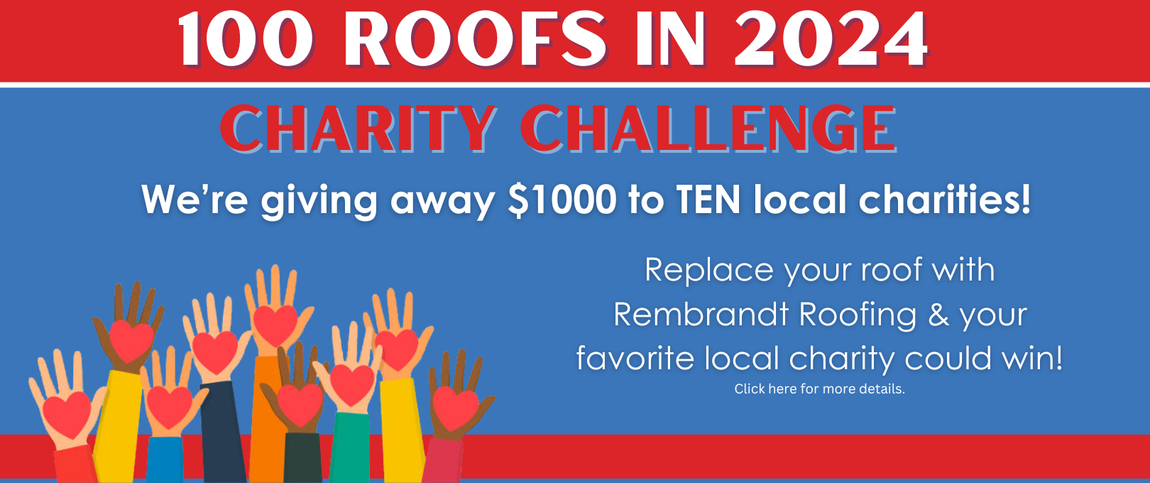 100 Roofs in 2024 Charity Challenge banner