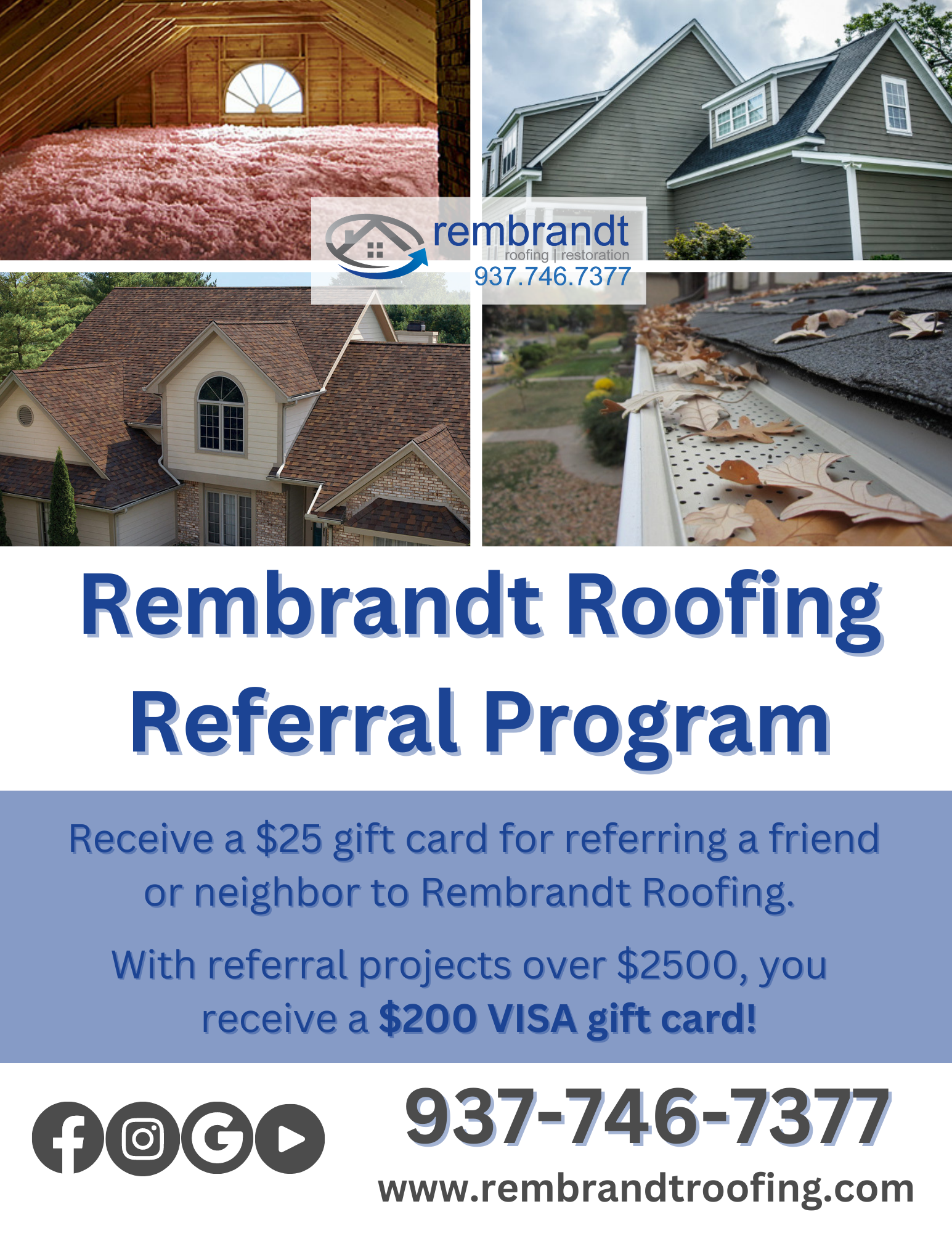 Rembrandt Roofing Referral Program