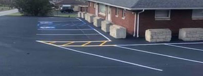 Parking line striping