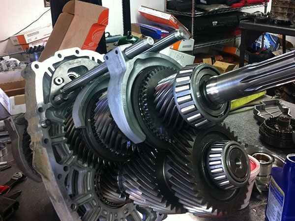 a new and clean car transmission