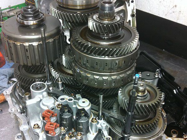 a new and clean car transmission