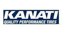 Kanati Quality Performance Tires logo in blue and white