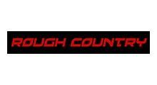 Red “ROUGH COUNTRY” logo on a black rectangular background.