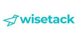 The teal logo of Wisetack, featuring a geometric icon to the left of the brand name in a clean, sans-serif font.