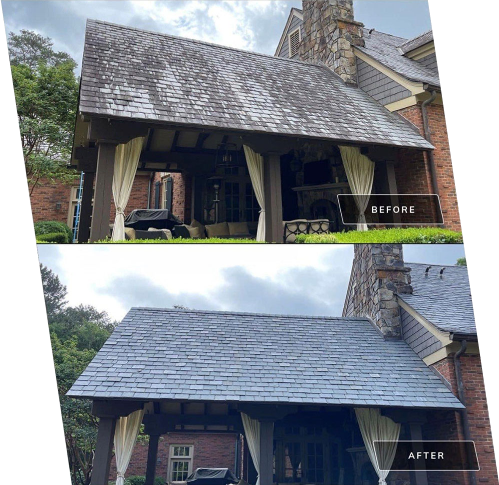 Expert tile and slate roof cleaning