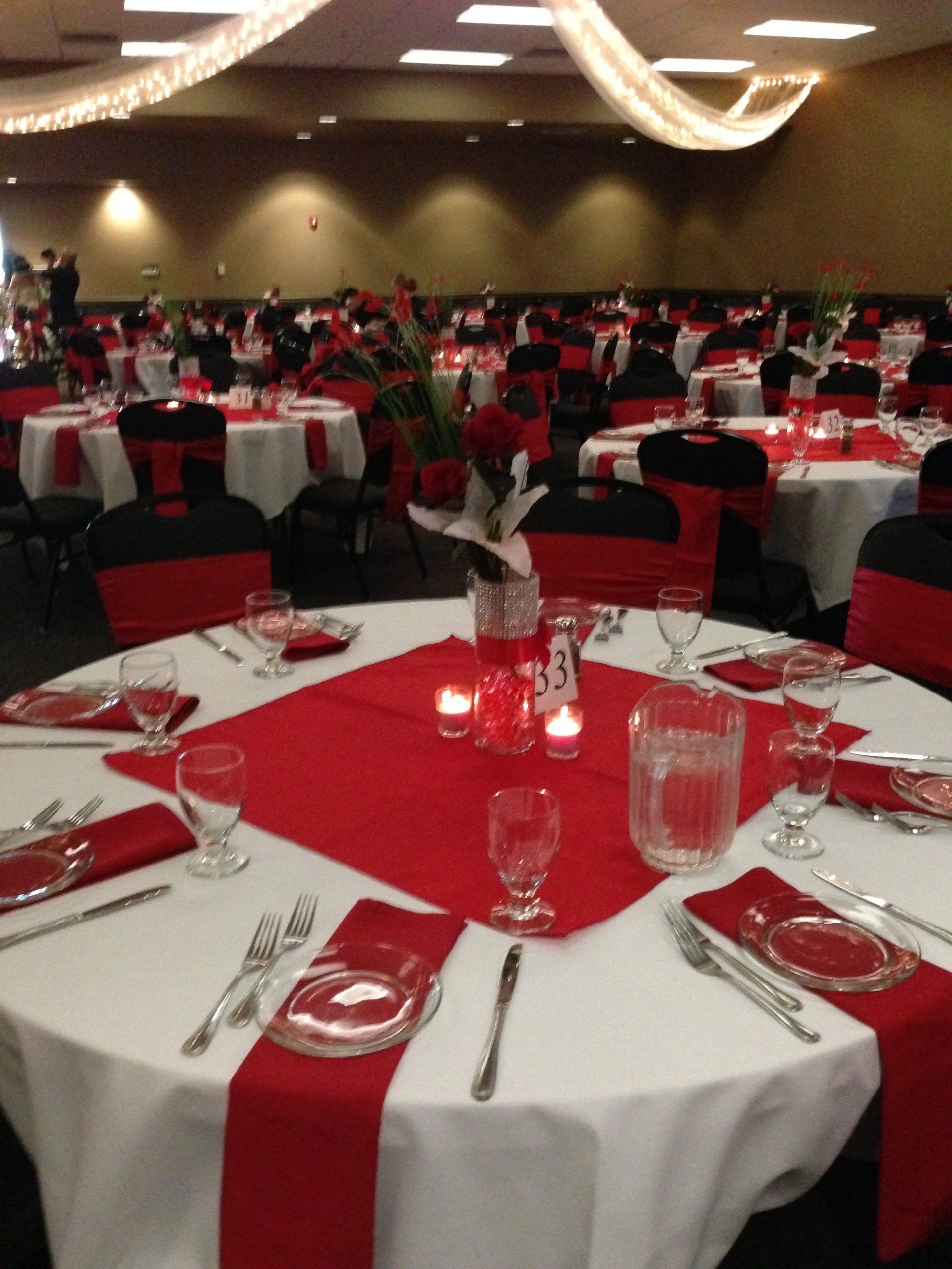 table, chairs and utensils