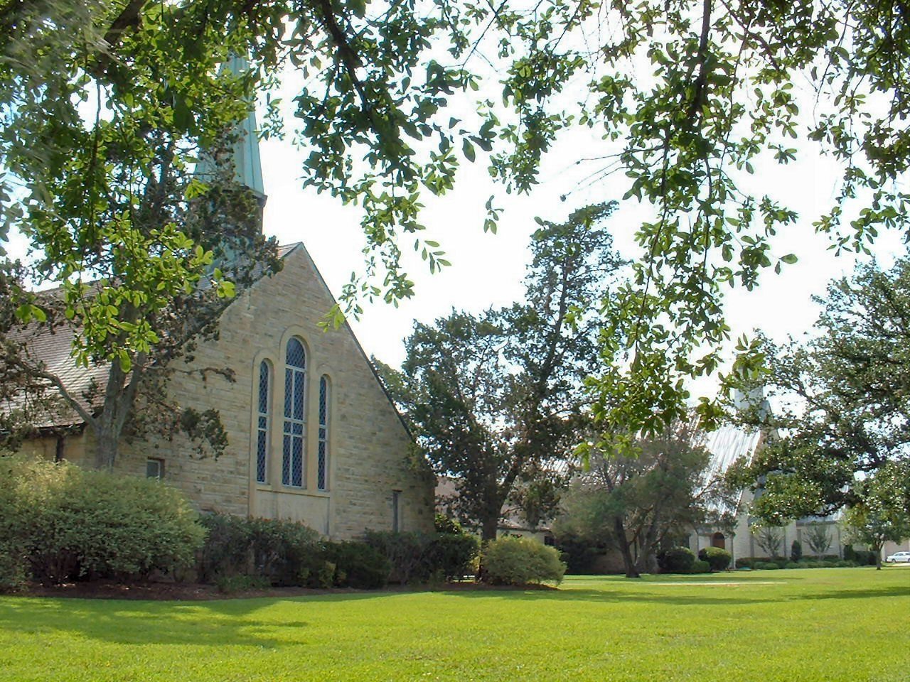 Church with a lovely lawn