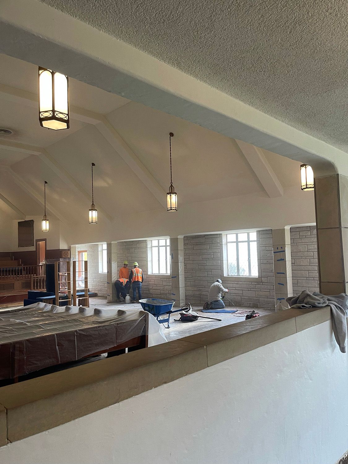 Inside view of the church