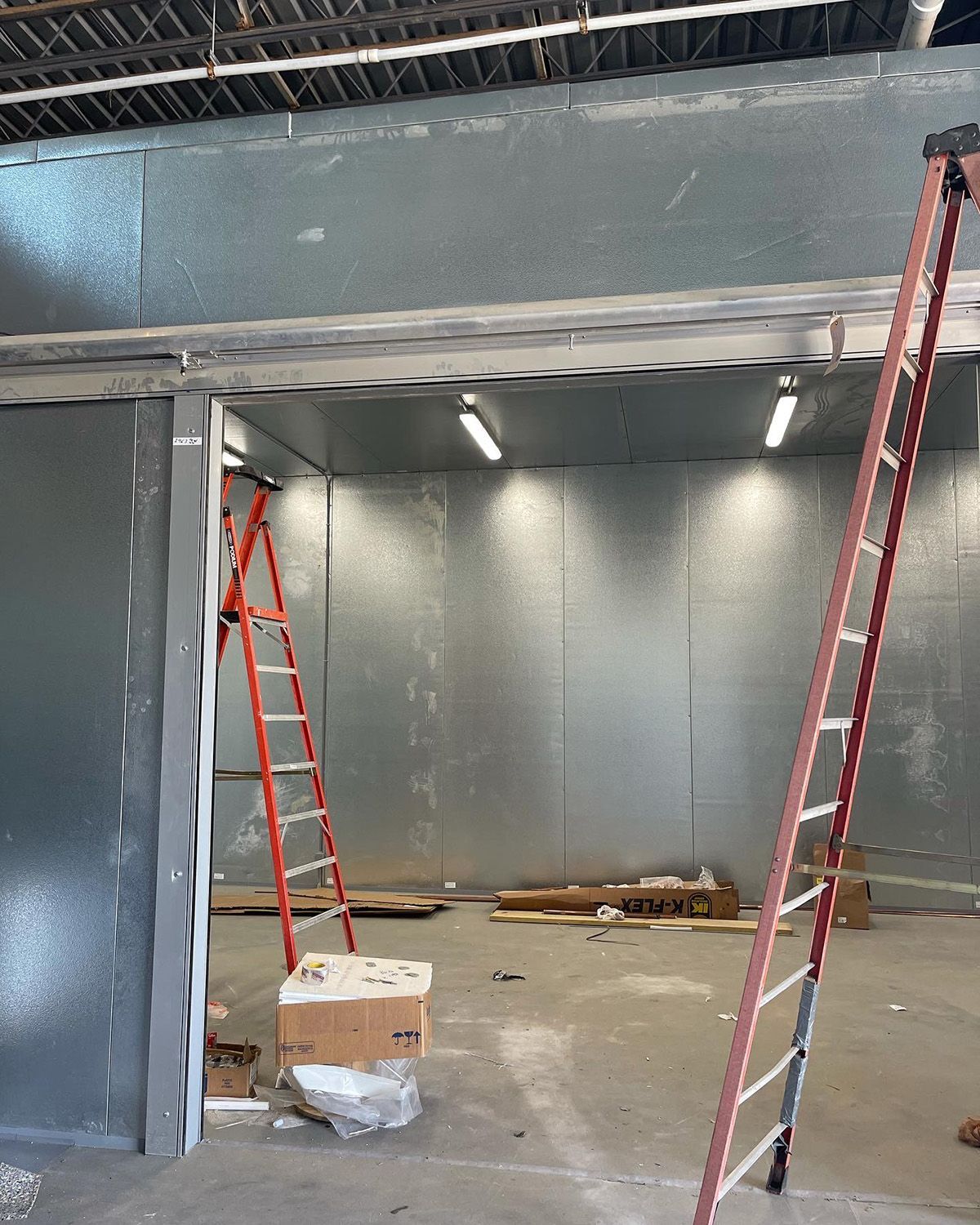 Inside Galveston Island Brewing's factory