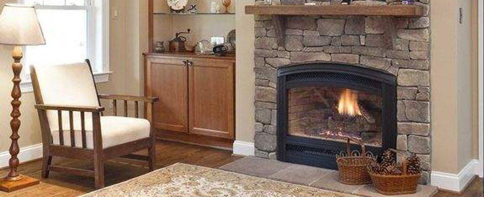 gas log fireplace