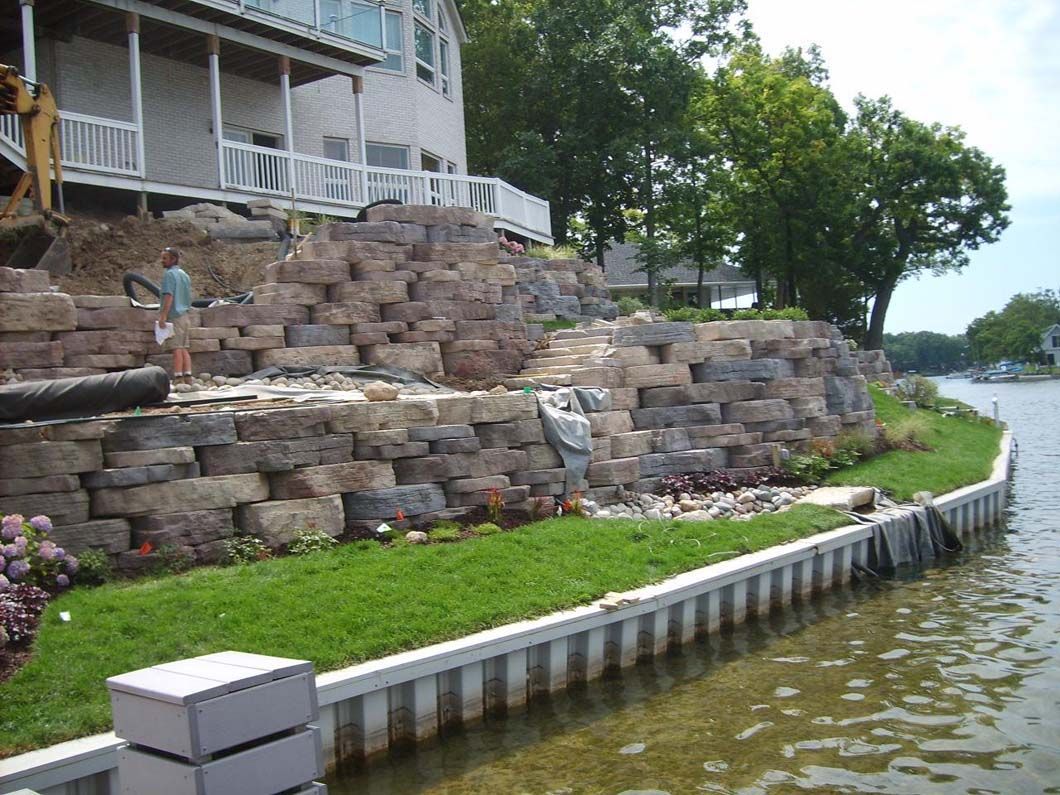 Hardscaping and landscaping