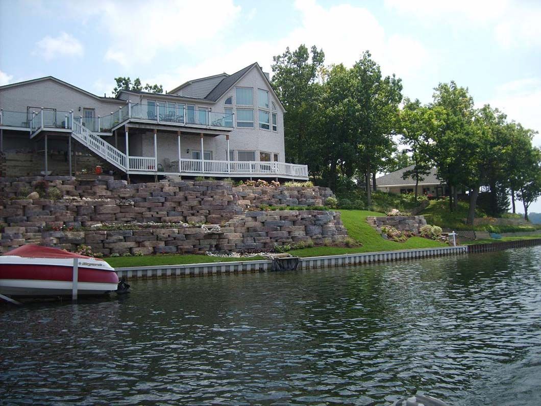 Hardscaping and landscaping