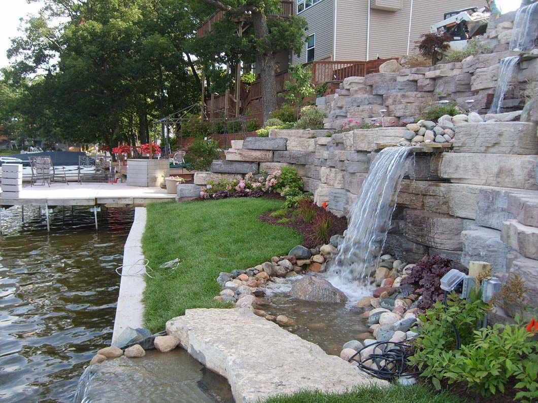 Hardscaping and landscaping